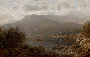 Mountain Lake in the Blue Ridge Mountains by William Louis Sonntag Oil Painting