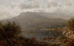 Mountain Lake in the Blue Ridge Mountains by William Louis Sonntag Oil Painting