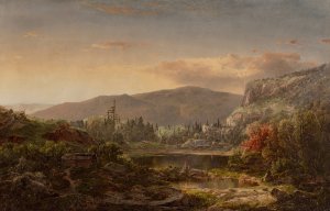 Mountain Landscape, Upper Hudson River by William Louis Sonntag Oil Painting