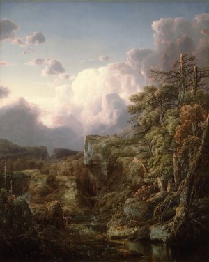 Mountain Landscape by William Louis Sonntag Oil Painting