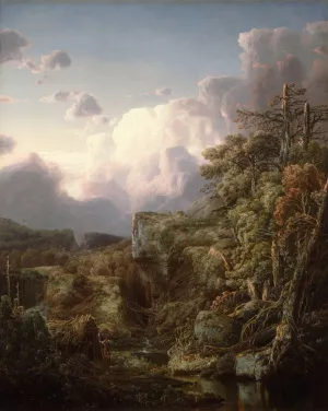 Mountain Landscape by William Louis Sonntag Oil Painting