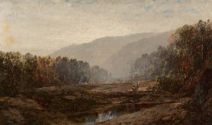 River Landscape by William Louis Sonntag Oil Painting
