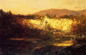 Shadows Rising and Sun Setting, New Hampshire painting by William Louis Sonntag
