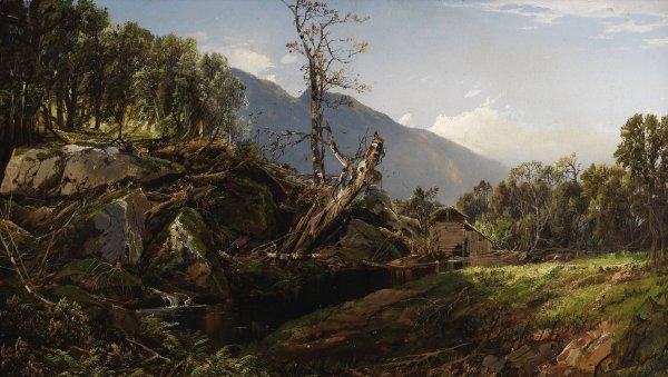 The Old Mill by William Louis Sonntag - Hand-Painted Oil Painting Reproduction