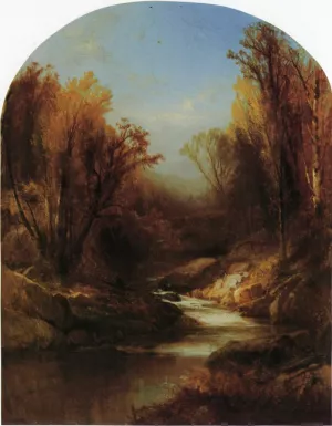 Autumn, New Hampshire by William M. Hart - Oil Painting Reproduction