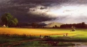 Harvest Scene - Valley of the Delaware Oil painting by William M. Hart