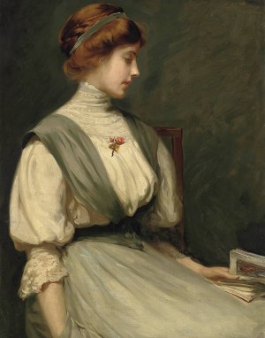 Portrait of Nora Allen by William Mainwaring Palin Oil Painting