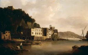 View of the Bay of Naples from Posillipo Oil painting by William Marlow