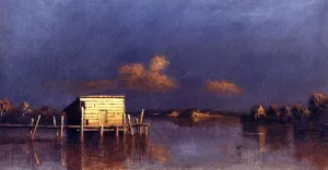 Light Falls on the Wharf Oil painting by William Marple