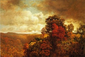 Autumnal Landscape by William Mason Brown Oil Painting