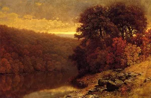 October on Great Otter Creek, Vermont painting by William Mason Brown