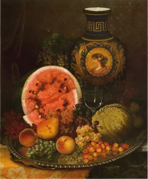 Still Life with Fruit and Vase painting by William Mason Brown