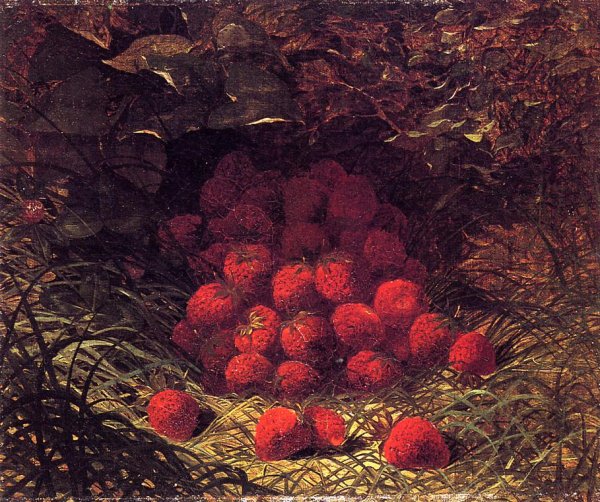Strawberries by William Mason Brown - Hand-Painted Oil Painting Reproduction