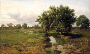 Summer Pastures by William Mason Brown - Oil Painting Reproduction
