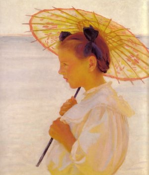 Child in the Sunlight by William Mcgregor Paxton Oil Painting