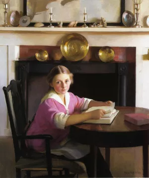 Elizabeth Blaney by William Mcgregor Paxton Oil Painting