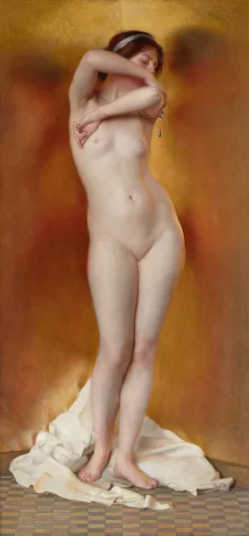 Glow of Gold, Gleam of Pearl Oil painting by William Mcgregor Paxton