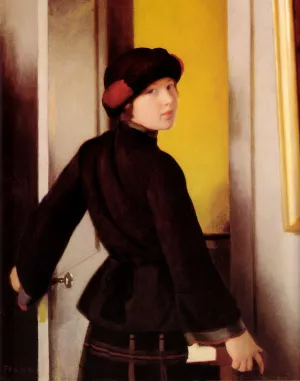 Leaving the Studio by William Mcgregor Paxton - Oil Painting Reproduction
