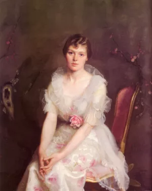 Portrait of Louise Converse by William Mcgregor Paxton - Oil Painting Reproduction