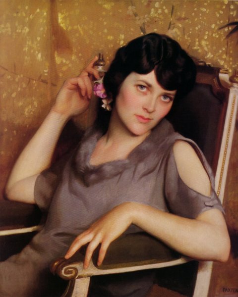 Pretty Girl by William Mcgregor Paxton - Hand-Painted Oil Painting Reproduction