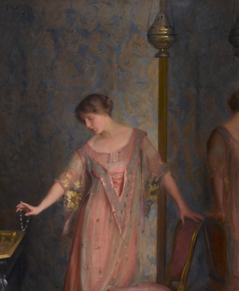Main Product Photo of Rose and Blue Painting by William Mcgregor Paxton