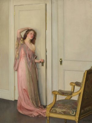 The other door by William Mcgregor Paxton Oil Painting