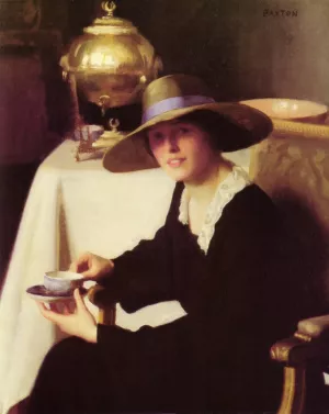 The Samovar painting by William Mcgregor Paxton