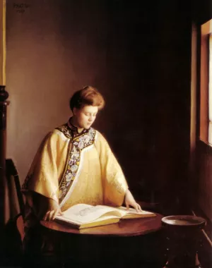 The Yellow Jacket by William Mcgregor Paxton - Oil Painting Reproduction