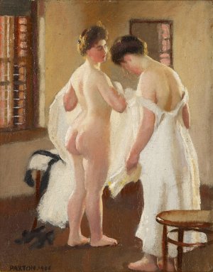 Women Dressing by William Mcgregor Paxton Oil Painting