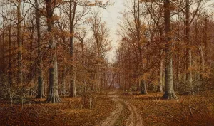 Beech Trees by William Mckendree Snyder Oil Painting