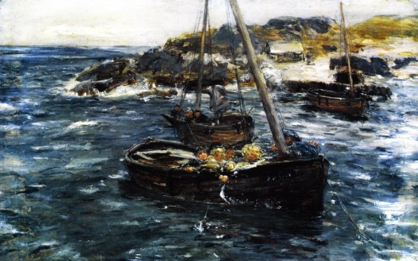 Main Product Photo of In a Ground Swell Painting by William McTaggart