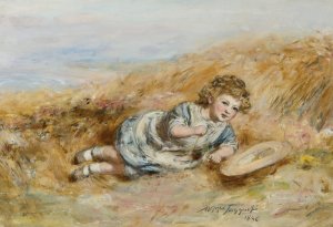 Scottish happy hours by William McTaggart Oil Painting