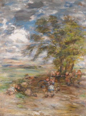 The Uncertain Glory Of An April Day by William McTaggart Oil Painting