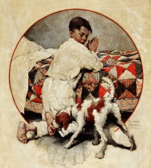 Bedtime Prayers by William Meade Prince Oil Painting