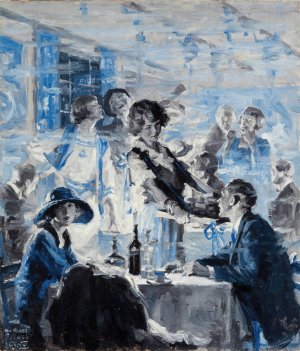 The Blue Mule by William Meade Prince Oil Painting