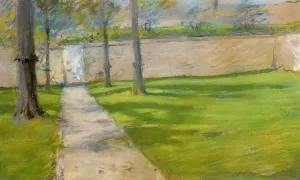 A Bit of Sunlight aka The Garden Wass by William Merritt Chase Oil Painting