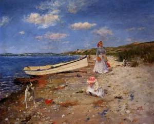 A Sunny Day at Shinnecock Bay by William Merritt Chase Oil Painting