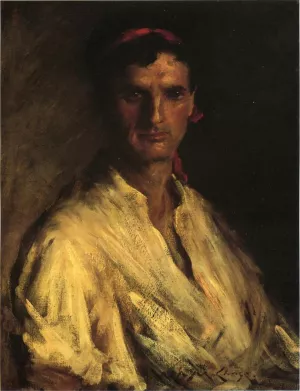 A Young Roman by William Merritt Chase - Oil Painting Reproduction