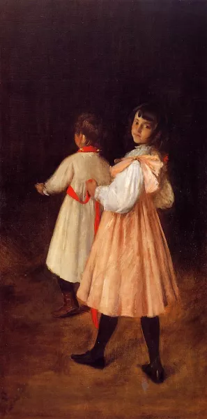 At Play by William Merritt Chase - Oil Painting Reproduction