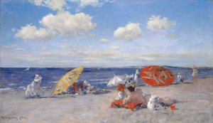 At the Seaside by William Merritt Chase Oil Painting