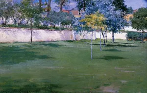 Brooklyn Navy Yard painting by William Merritt Chase