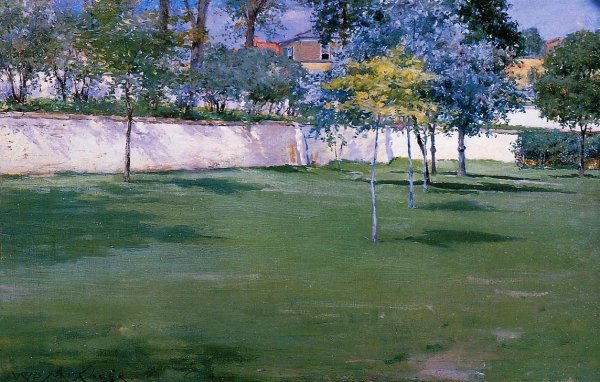 Brooklyn Navy Yard by William Merritt Chase - Hand-Painted Oil Painting Reproduction