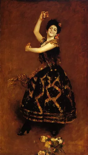 Carmencita by William Merritt Chase - Oil Painting Reproduction