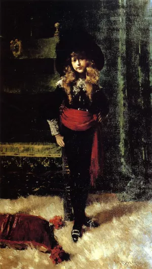 Elsie Leslie Lyde as Little Lord Fauntleroy painting by William Merritt Chase