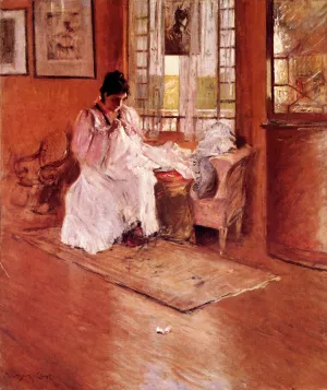 For the Little One aka Hall at Shinnecock Oil painting by William Merritt Chase