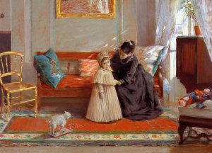 I am Going to See Grandma by William Merritt Chase Oil Painting