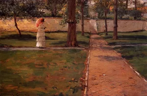 In Brooklyn Navy Yard by William Merritt Chase Oil Painting