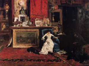 Interior of the Artist's Studio aka The Tenth Street by William Merritt Chase Interior of the Artist's Studio aka The Tenth Street Oil painting by William Merritt Chase