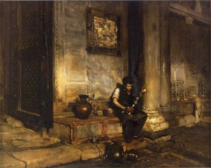 Interior of the Baptistry at St. Mark's by William Merritt Chase Oil Painting