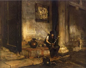 Interior of the Baptistry at St. Mark's by William Merritt Chase Oil Painting